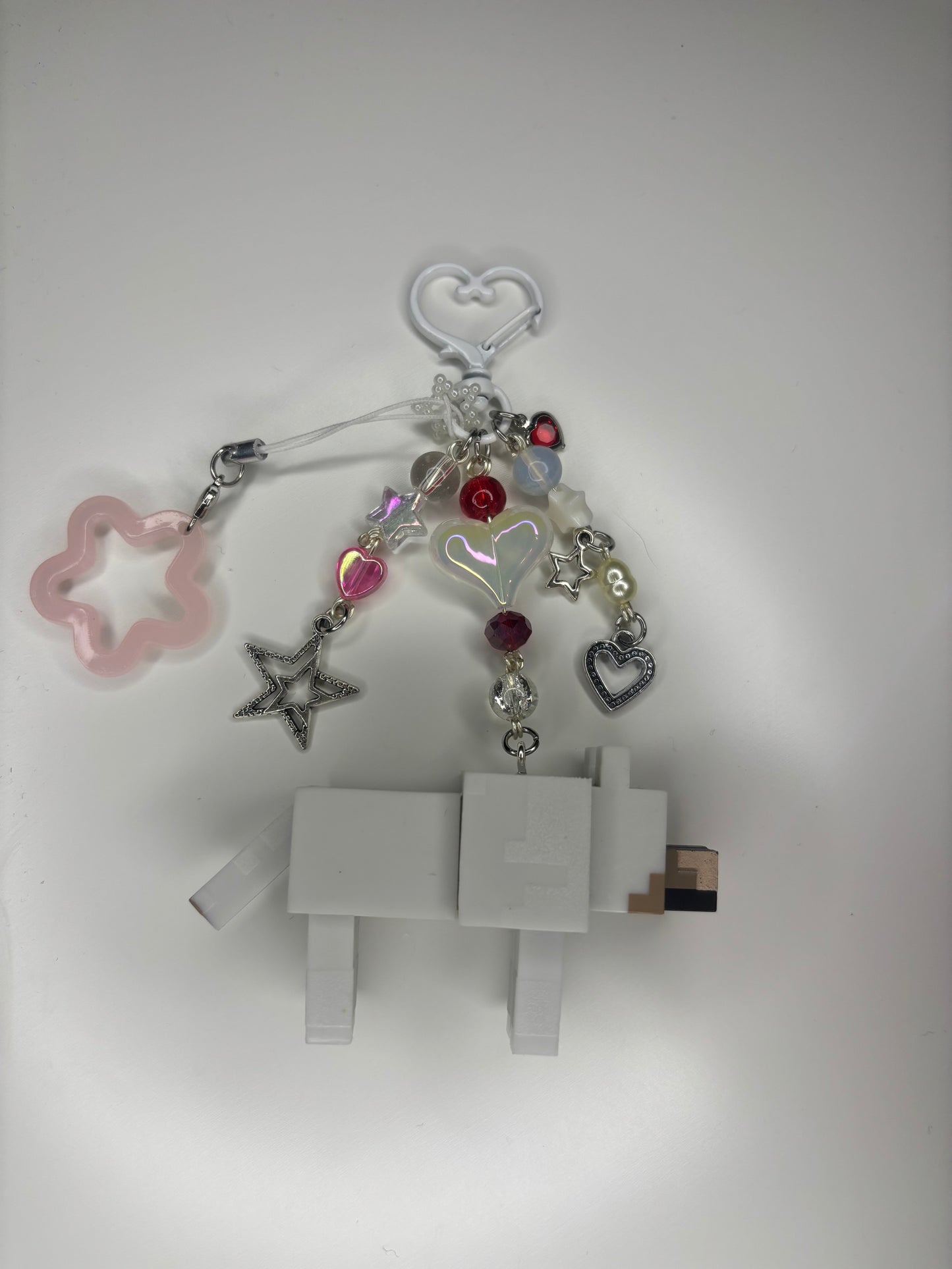 Wolf Minecraft Keychain Bag Charm