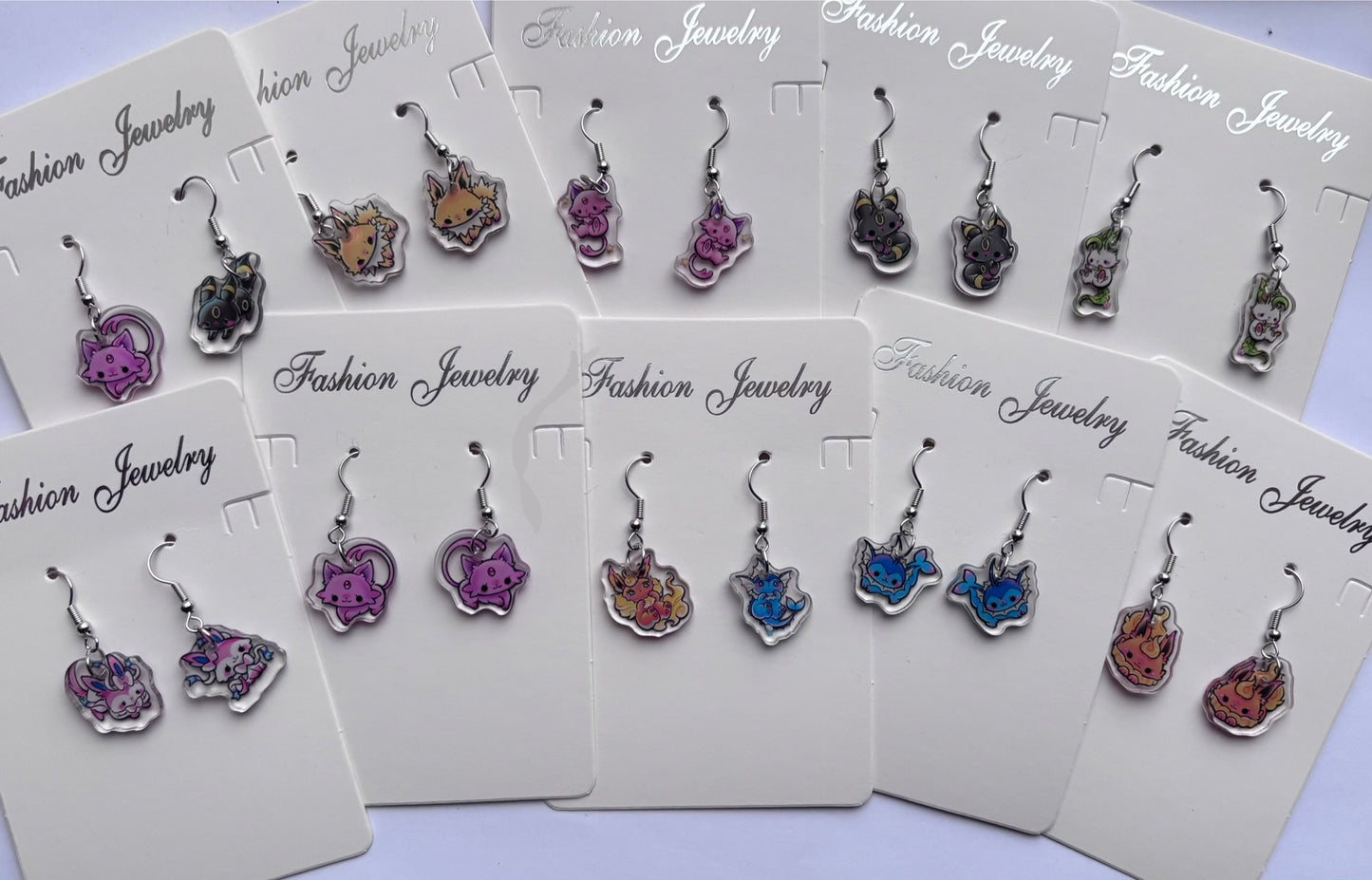 Eeveelution earrings