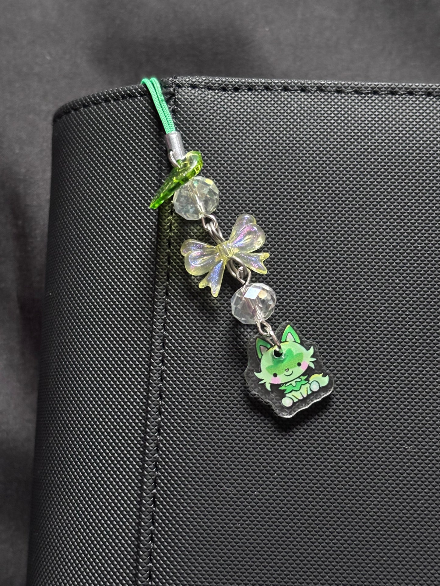 Grass Pokemon Themed Binder/Phone Charms