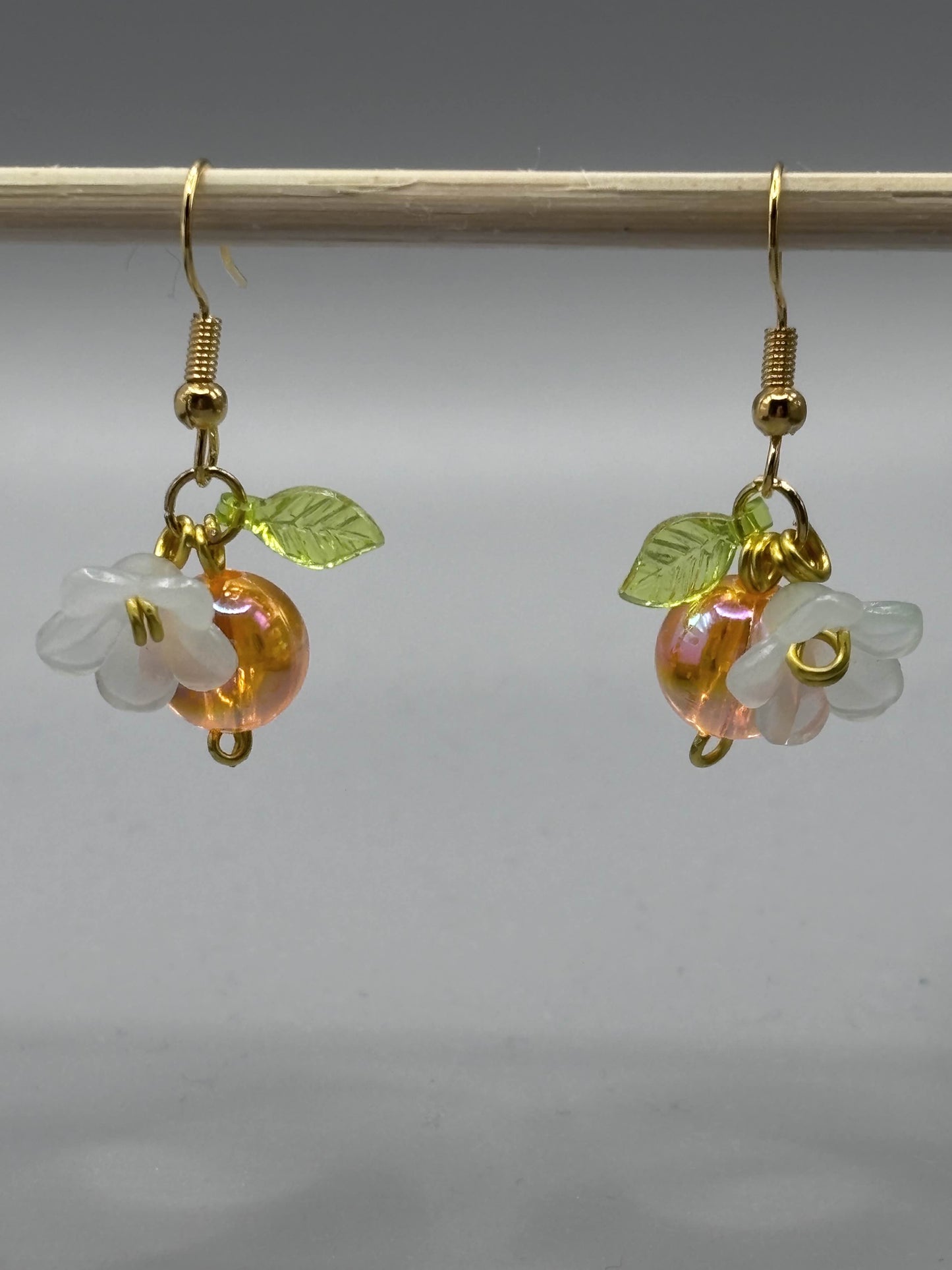 Orange earrings
