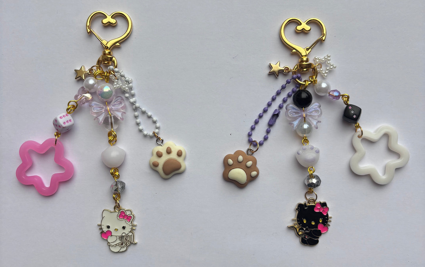 Hello Kitty Sanrio Angel And Devil Keychains