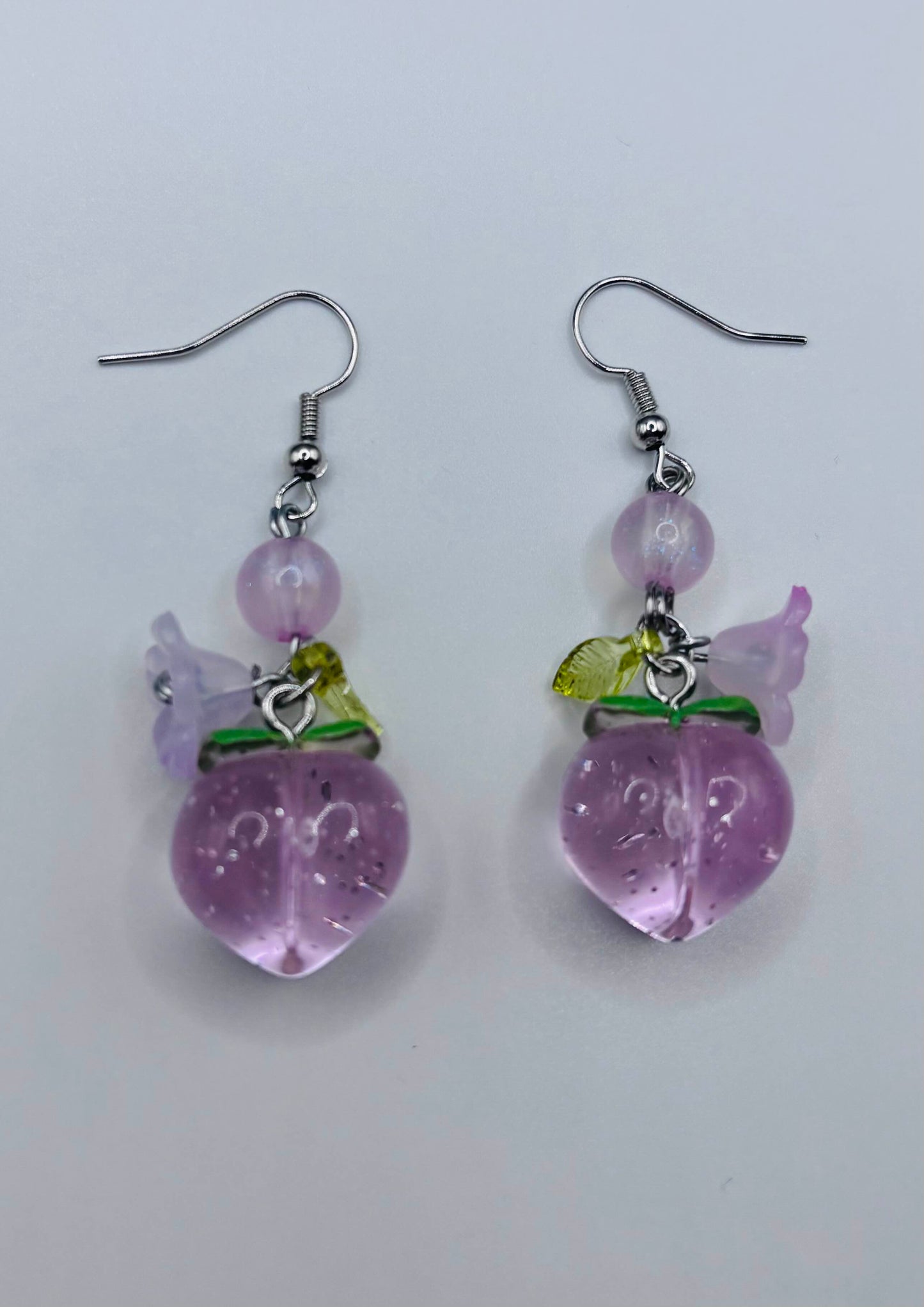 Peach earrings