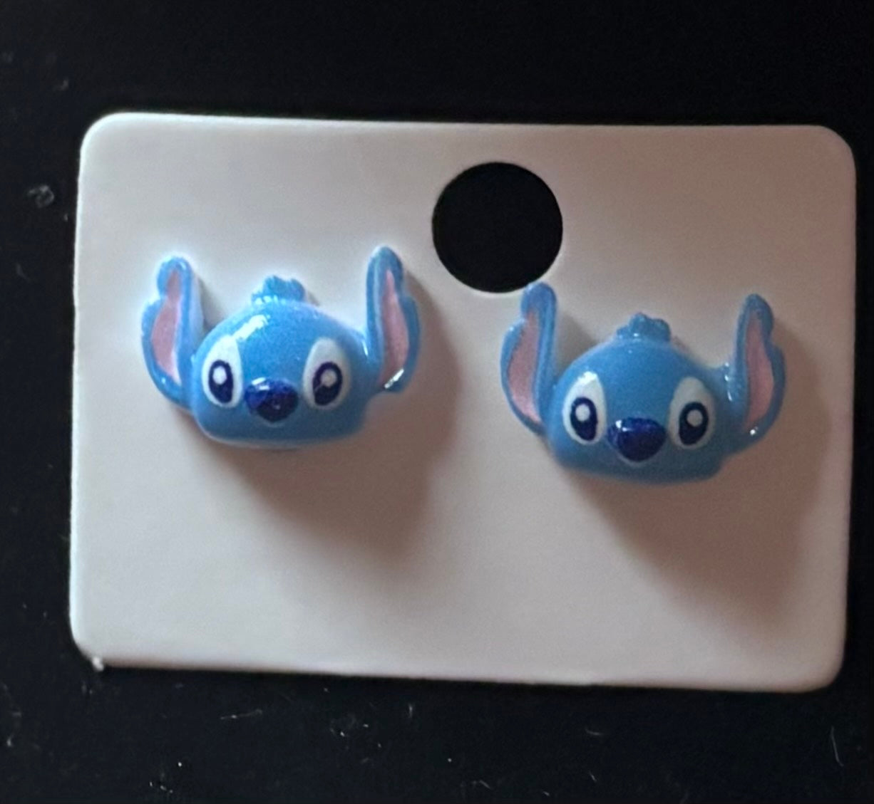 Stitch hypoallergenic stud earrings