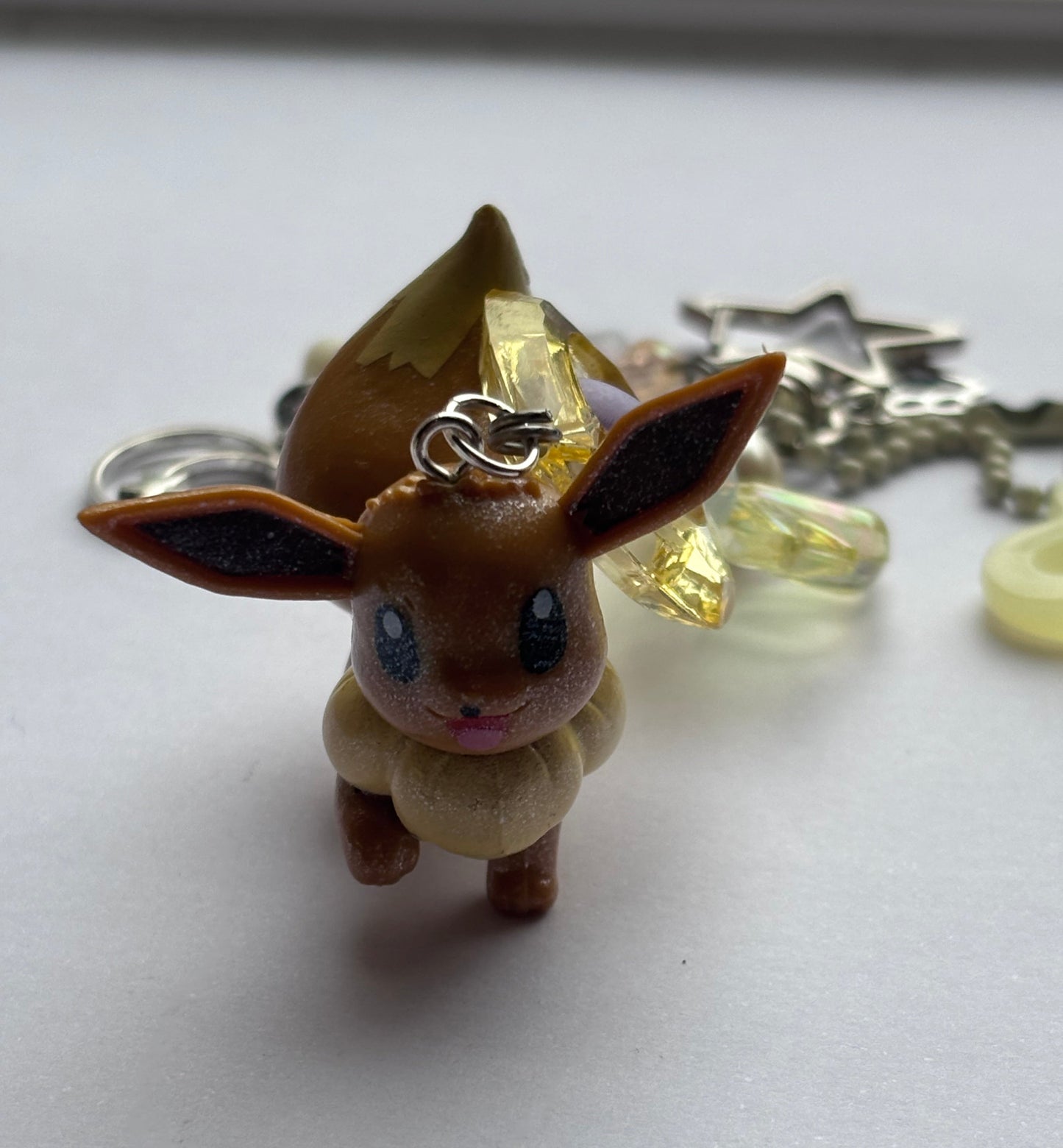 Pokemon Themed Eevee Keychain