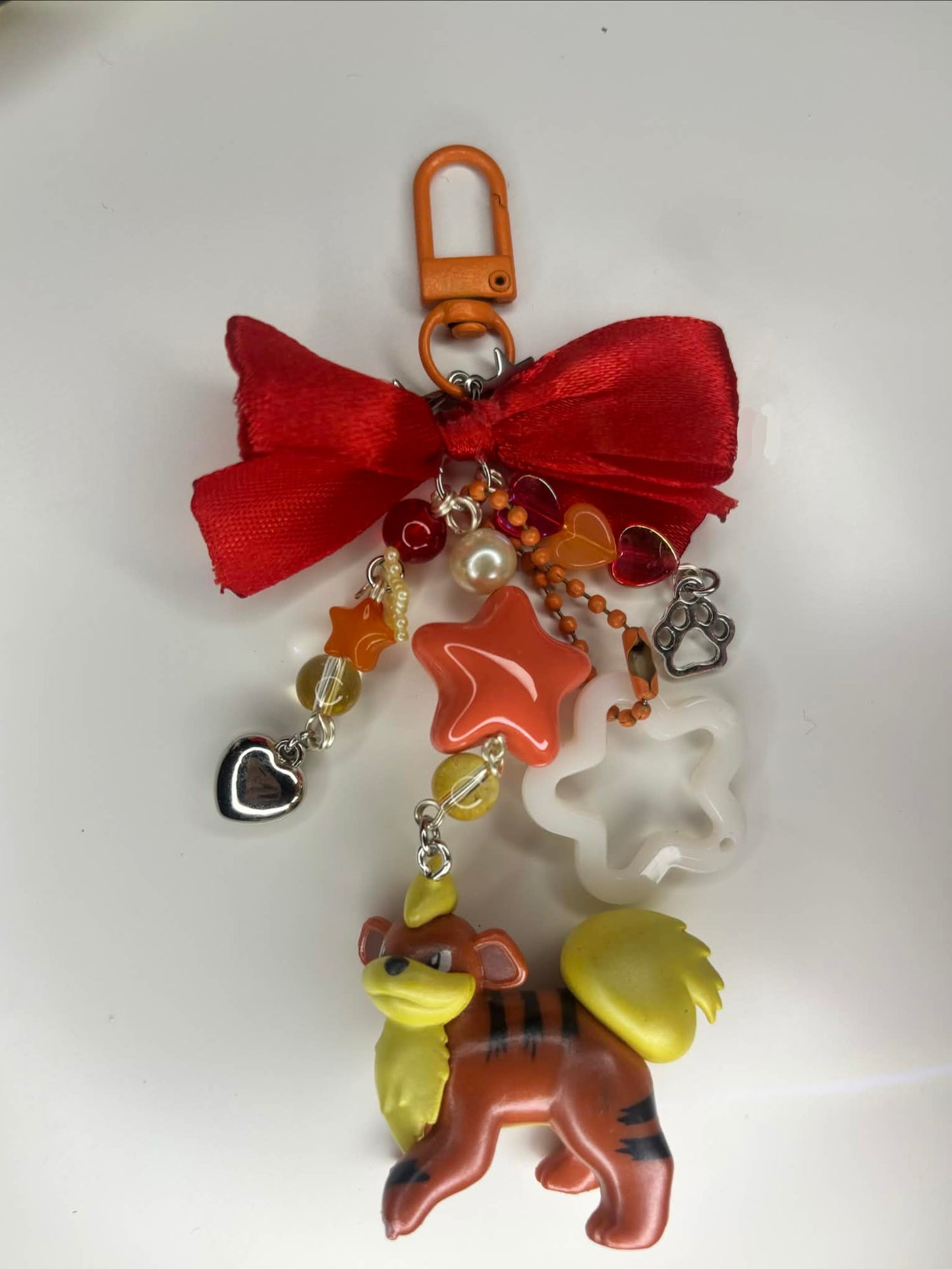Growlithe Pokemon Keychain Bag Charm
