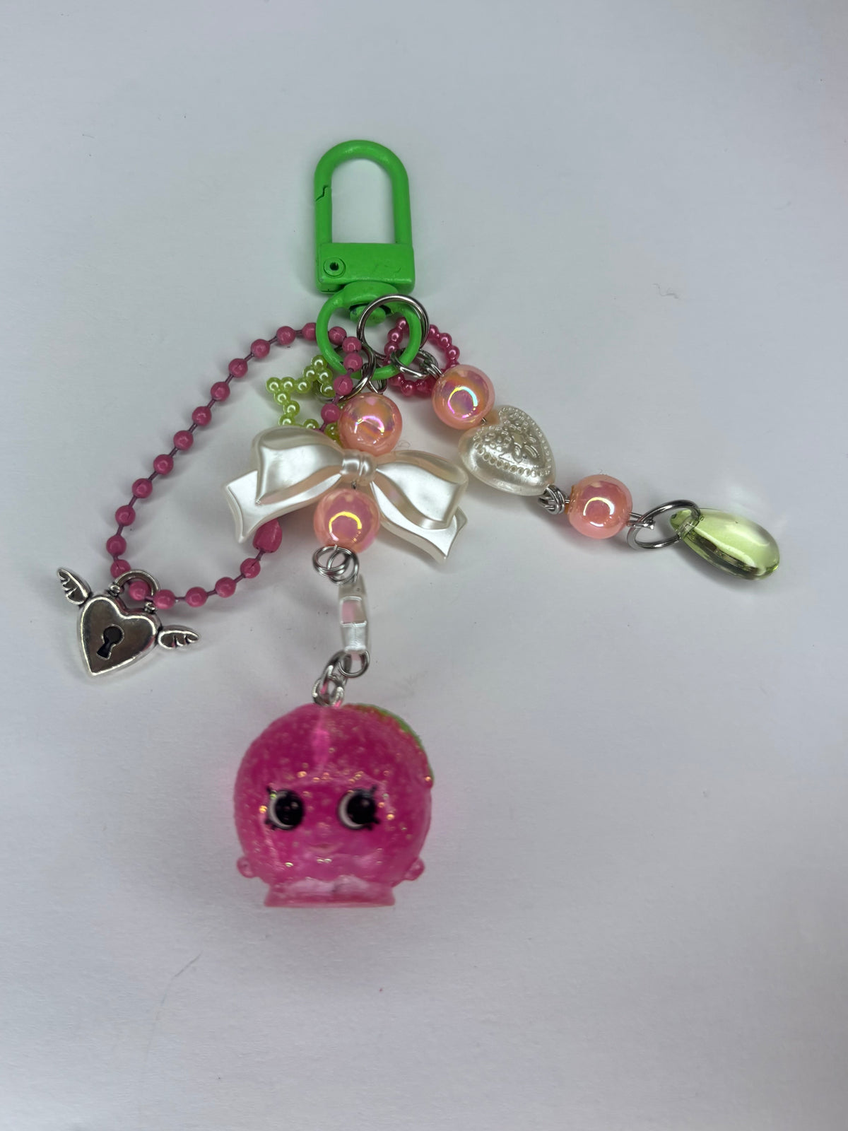 Peachy Shopkins Keychain Bag Charm