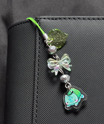 Grass Pokemon Themed Binder/Phone Charms