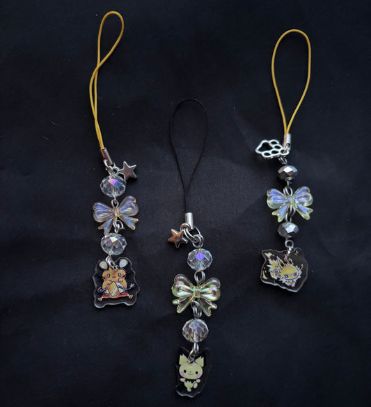 Electric Pokemon Themed Binder/Phone Charms