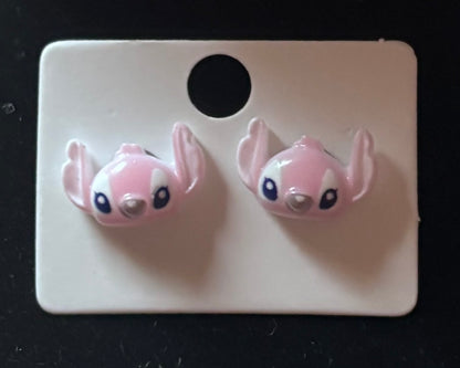 Stitch hypoallergenic stud earrings