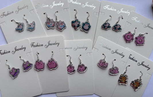 Cutesy poke earrings