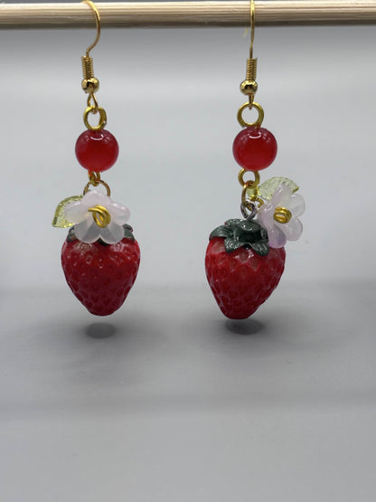 Strawberry earrings