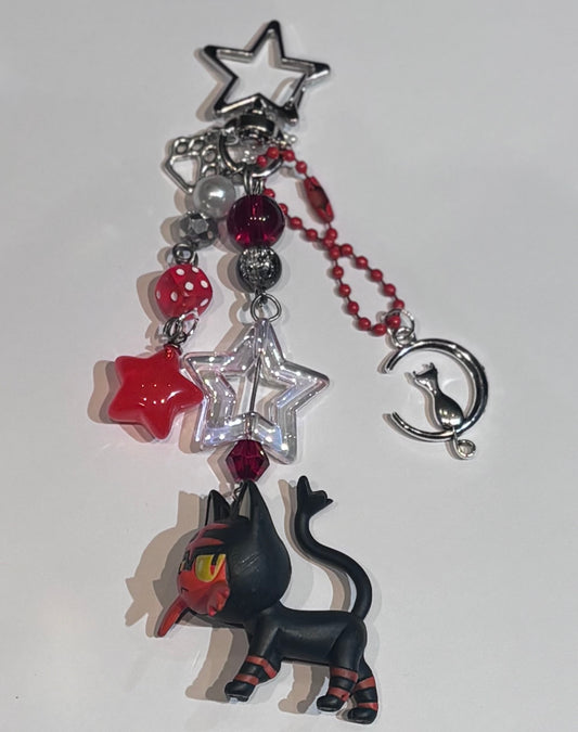 Pokemon Themed Litten Keychain