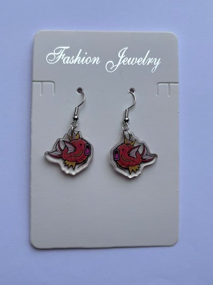 Water type earrings
