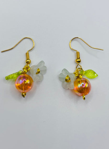Orange earrings