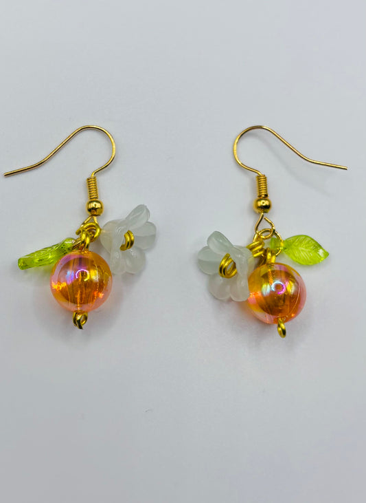 Orange earrings