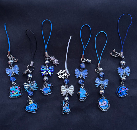 Water Pokemon Themed Binder/Phone Charms