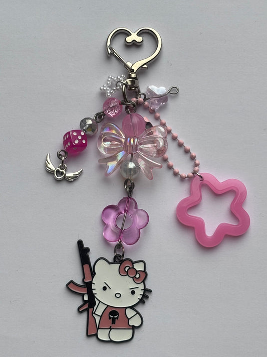 Hello Kitty AK47 Keychain
