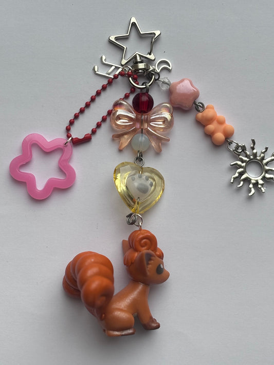 Pokemon Themed Vulpix Keychain