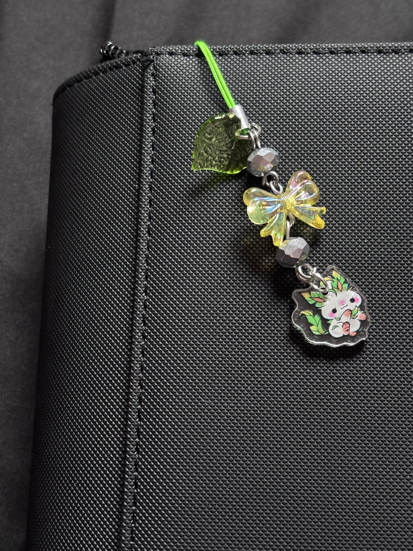 Grass Pokemon Themed Binder/Phone Charms