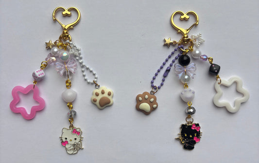 Hello Kitty Sanrio Angel And Devil Keychains