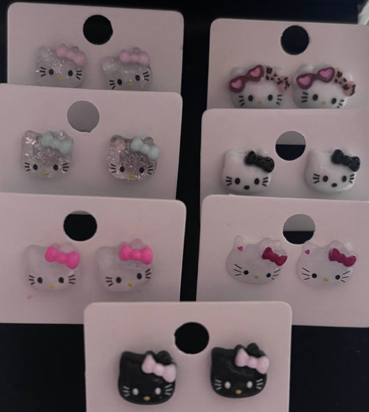 Hello Kitty Hypoallergenic Stud Earrings