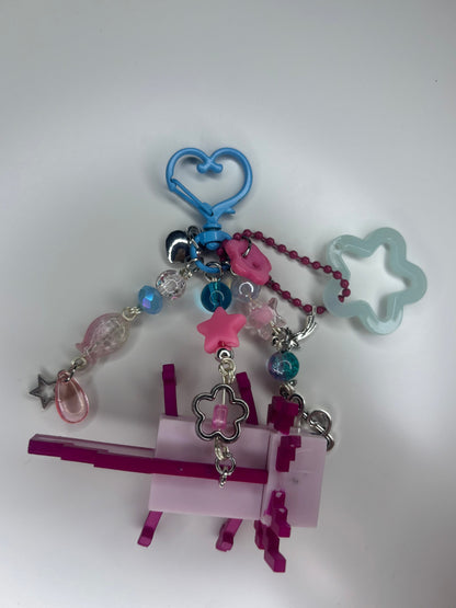 Axolotl Minecraft Keychain Bag Charm