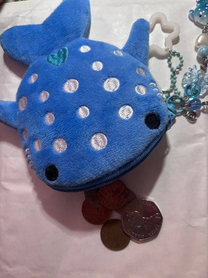Whale shark coin pouch