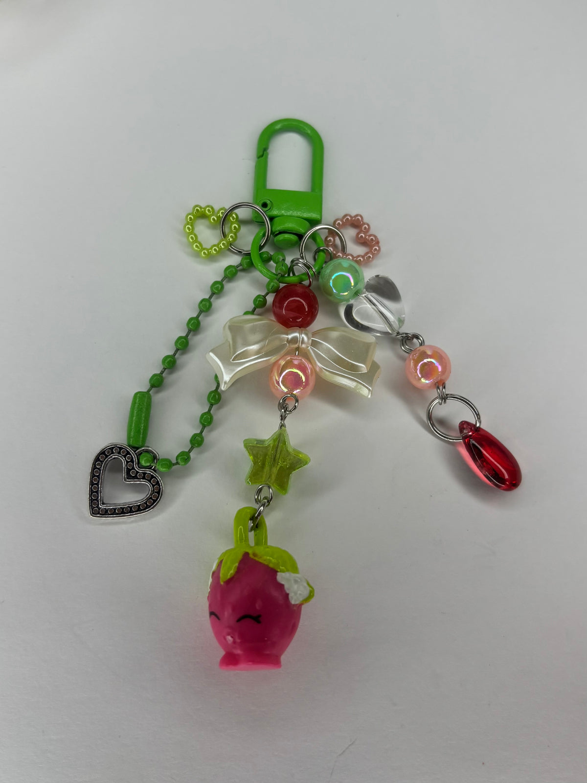 Strawberry Kiss Shopkins Keychain Bag Charm