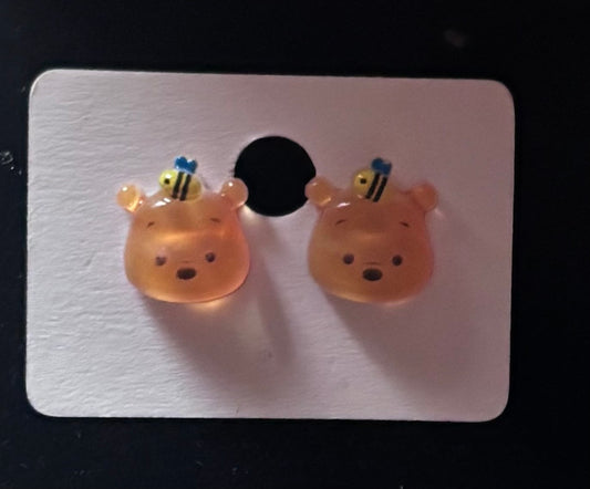 Winnie the Pooh hypoallergenic studs