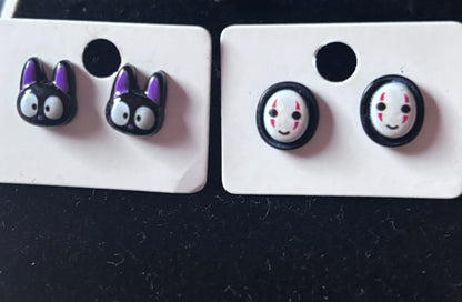 Studio ghibli hypoallergenic studs