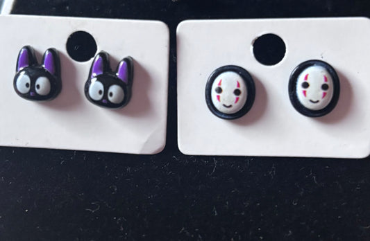 Studio ghibli hypoallergenic studs