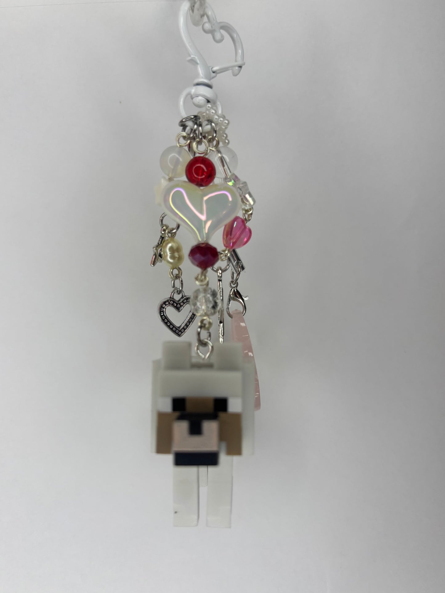 Wolf Minecraft Keychain Bag Charm