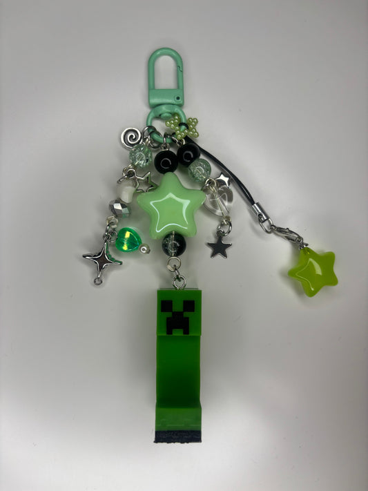 Creeper Minecraft Keychain Bag Charm