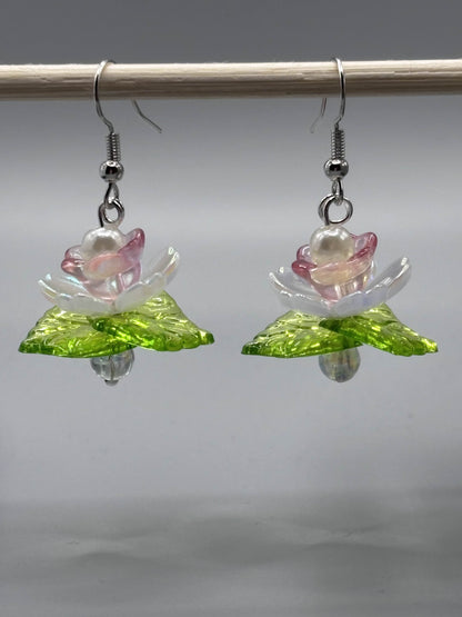Lotus Flower Earrings