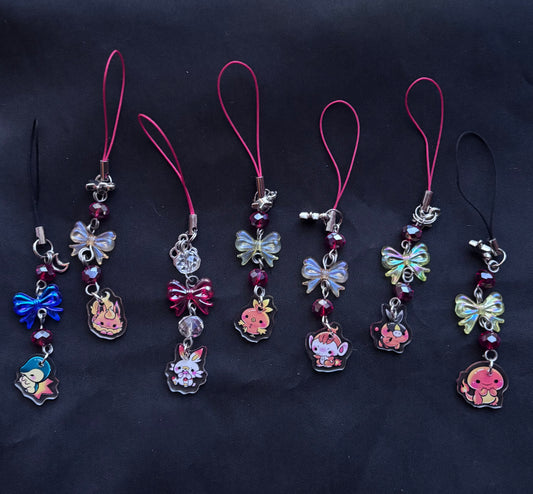 Fire Pokemon Themed Binder/Phone Charms