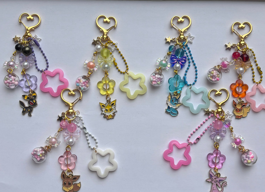 Pokemon Themed Eveelution Keychains