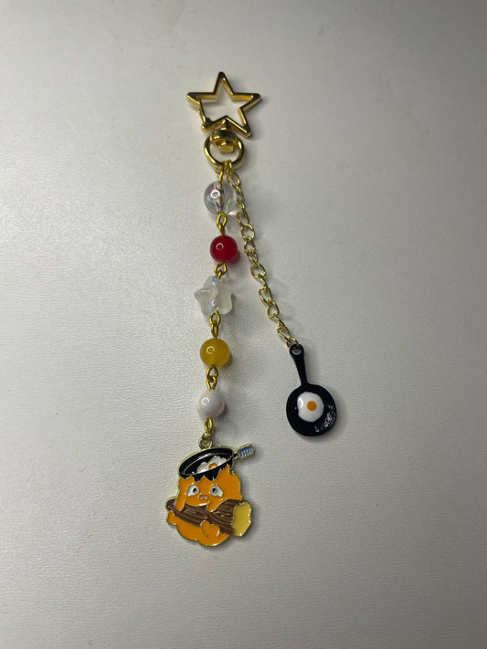 Calcifer Howls Moving Castle Studio Ghilbi Keychain