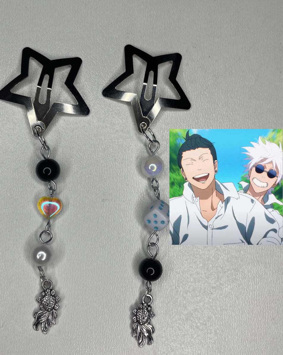 Suguru And Satoru Beaded Hairclips