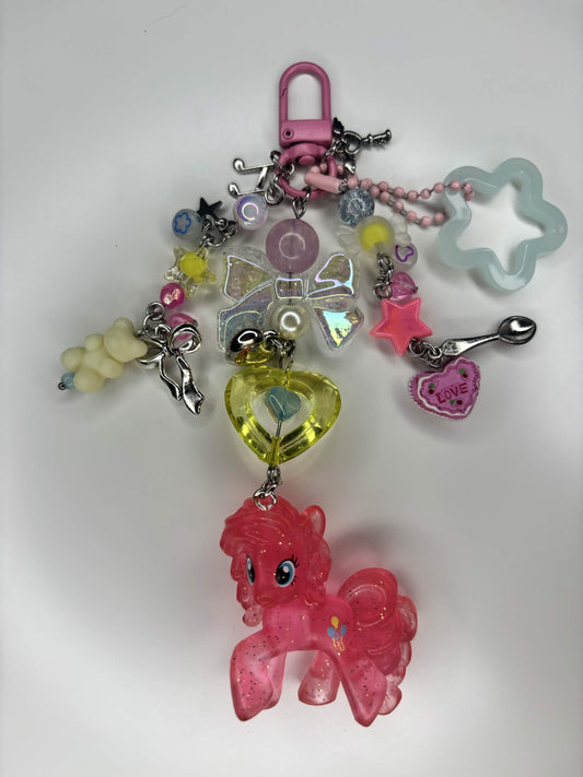 Pinkie Pie MLP Keychain Bag Charm 