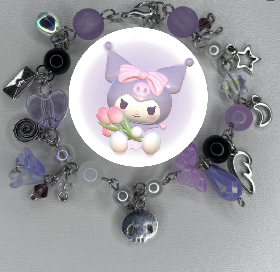 Kuromi Themed Sanrio Bracelet