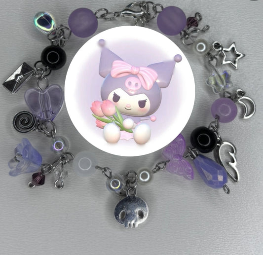 Kuromi Themed Sanrio Bracelet