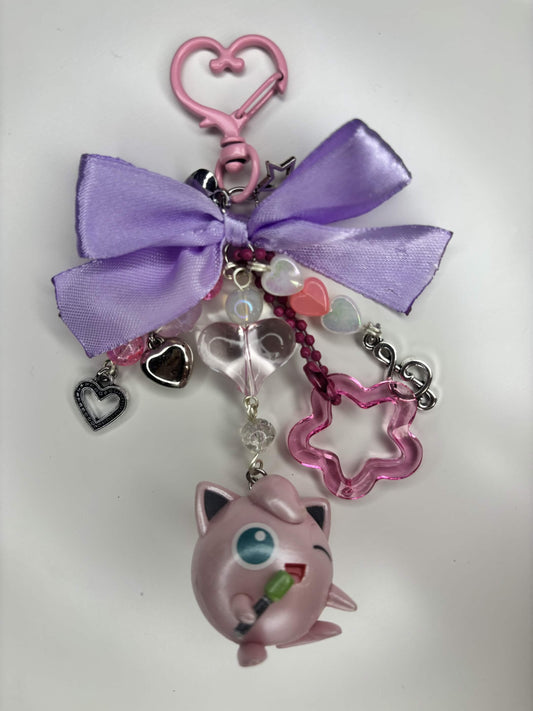 Jigglypuff  Pokemon Keychain Bag Charm